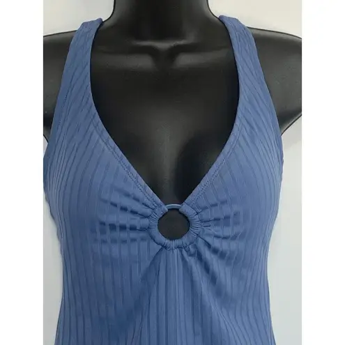 Kona Sol V Neck Back Tie One Piece Swim Suit Size Medium
