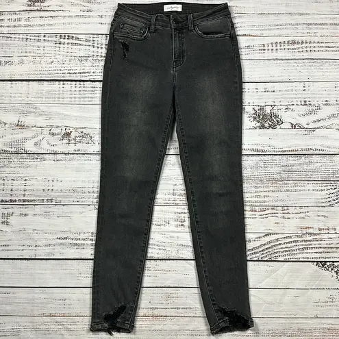 Carly Jean Los Angeles Carly Jean Blake skinny jeans black wash distressed size 5