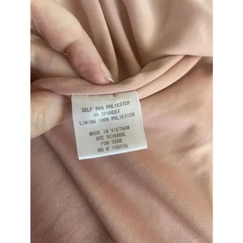 Birdy Grey Women's Dress XS Pink Gene Crepe Dusty Rose Formal Leg Slit Blush 219