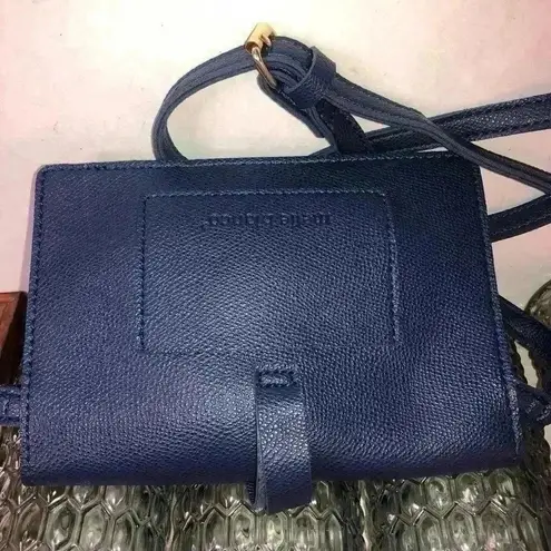 Melie Bianco Nicky Vegan Leather Mini Crossbody, Navy