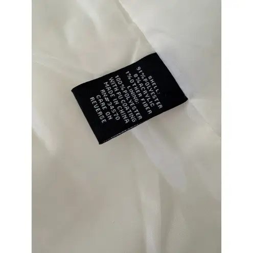 Jason Maxwell Teddy Bear Coat Winter Warm Plush Faux Fur Jacket Ivory Medium - Image 9