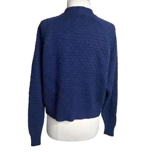 Lululemon  Texture Play Crew Sweater Sz XS S night sea blue