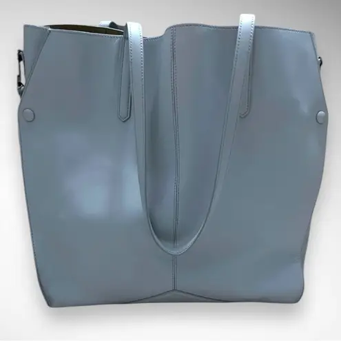 ALEXANDRA CLANCY Mulberry Large Sky Blue Leather Crossybody Shoulder Bag | EUC