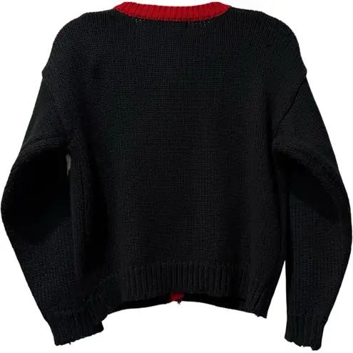 Karen Scott Rare 80s Duck Heart Sweater Cottagecore Knit Cardigan Whimsical VTG