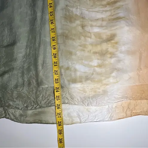 Tempo Paris Silk Blend Tie-Dye Top Size S Sequin Trim Boho Artsy Loose Beachy