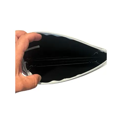 Peter Thomas Roth Cosmetic Bag Silver Travel Toiletry Case Zip Top Make Up NEW