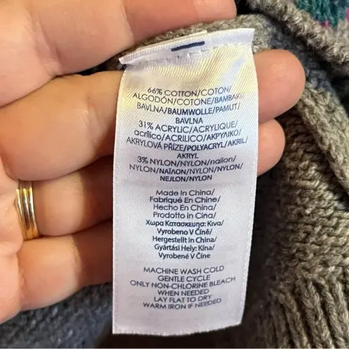 CHAPS  Navajo Tribal Sweater‎ Sz Petite XSmall Fair Isle Bright Colors Comfy Cozy