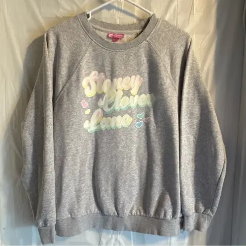 Stoney Clover Lane x Target Women’s Medium Gray Logo Crewneck Sweatshirt Pastels