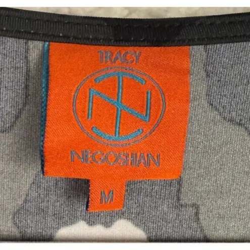 Tracy Negoshian Leopard Animal Print Shift Dress Pockets Size Medium