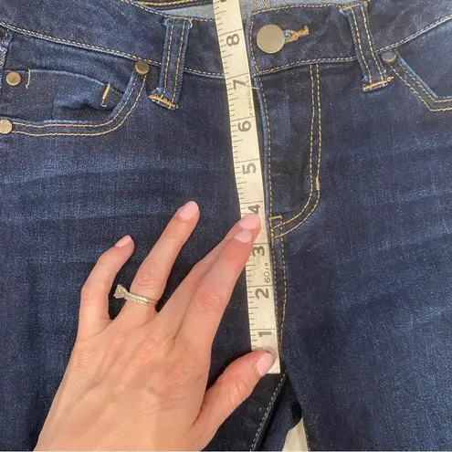 Liverpool Jeans Company The Crop Jeans Raw Edge Hem Size 2 Size 26 Dark Wash