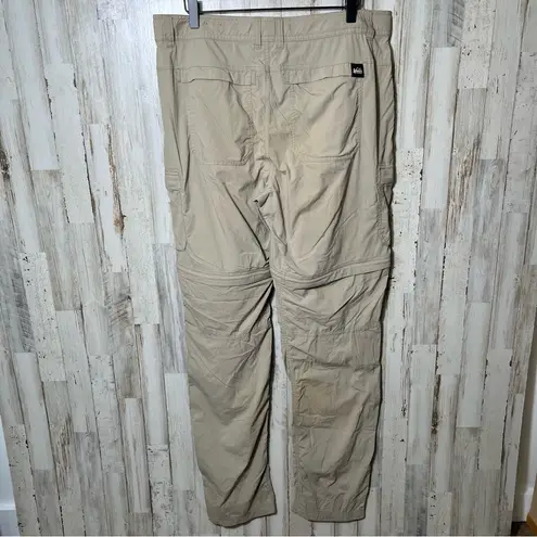 REI Convertible Sahara Pants Hiking Outdoor Womens Size 12 Tall Tan