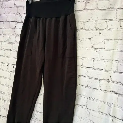 Nikki Lund Casual Pocket Jogger Style Pants Size Medium Black