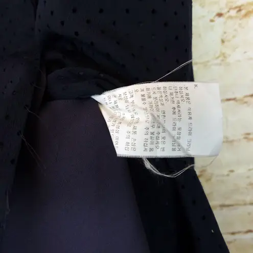 barney's new york O’2nd X Barneys NY Co-Op Shirt Dress Womens 8 Blue Perforated Sleeveless Sporty