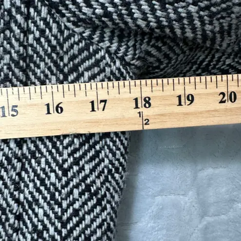 Esprit Vtg Womens Gray Herringbone Wool Blend Belted Coat S Retro Mod Academia