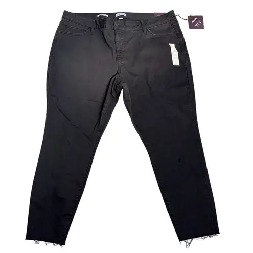 Ava & Viv Women's BUNDLE Mid-Rise Skinny Jeans Black Size 26 and Wide Leg Pants