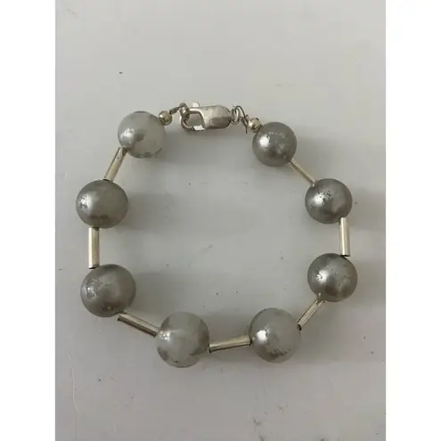 Boutique Faded bead bracelet with sterling silver clasp