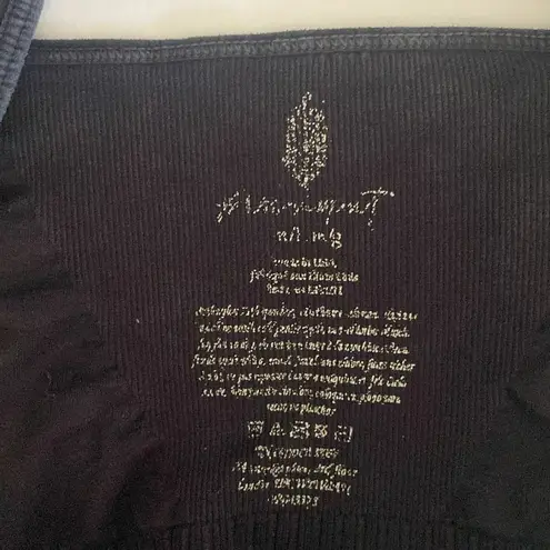 Free People Karma Square Neck Sports Bra Black Size M