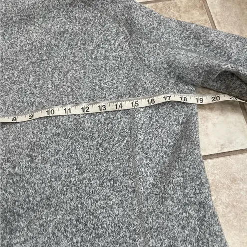 Patagonia Better‎ Sweater Womens Medium Gray 1/4 Zip Fleece Embroidered LOGO!!!!