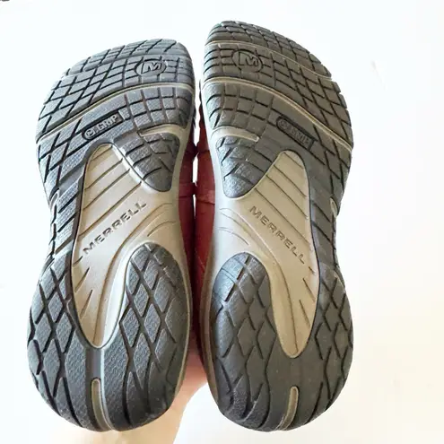 Merrell Encore Pleat Wine Slip-On Loafers Minimalist Comfort Casual Women's Sz 6