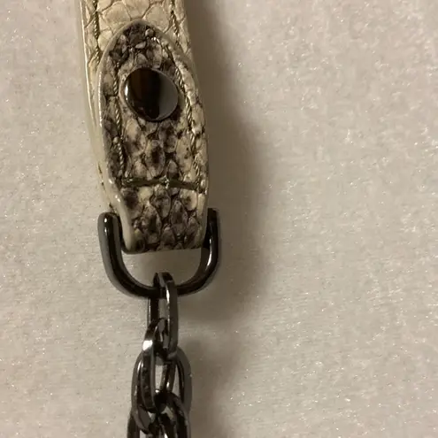 Rafe New York Snakeskin & Metal Stud Purse/Clutch Gray