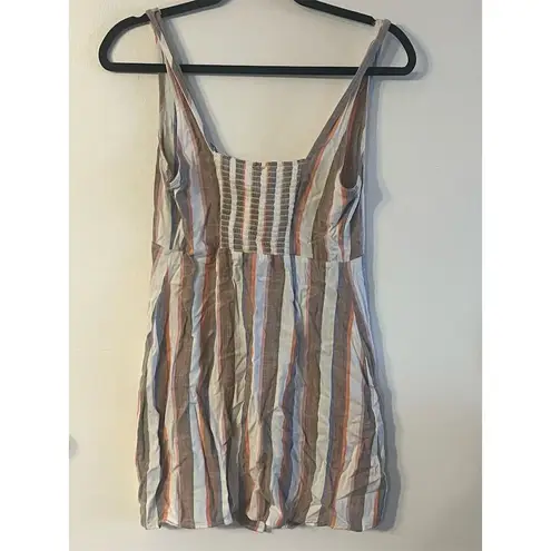 Show Me Your Mumu  Cora Multicolor Stripe Button-Down Mini Dress‎ L - Image 6