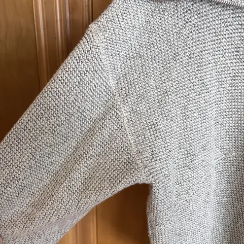 Sweaty Betty Restful Boucle 1/2-Zip Sweatshirt Women's Large Gray White