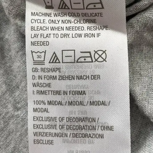 Peace Love World “Love is something you became” gray 100% modal t-shirt, size XL