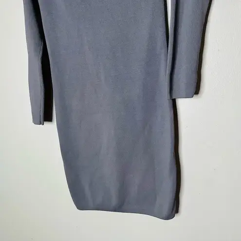 Stylestalker Grey Cowl Oversized Long Sleeve Short Mini Sweater Dress Size Small