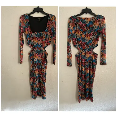 AFRM Women’s Multicolor Floral Mesh Midi Body