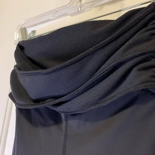 Balera Solid Black Leggings w/Waist Twist Detail and See through Bottom Leg S #