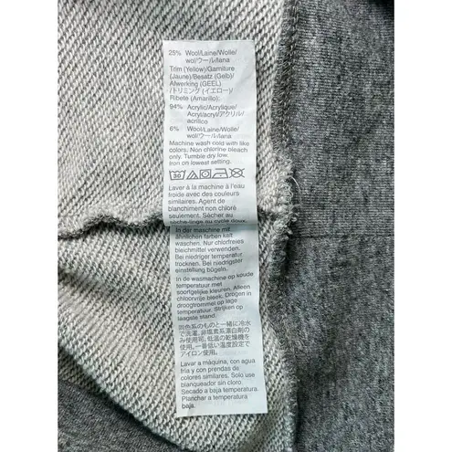 Gray Miles by Madewell Embroidered Trim Crop Oversize Sweatshirt Beautiful, XS