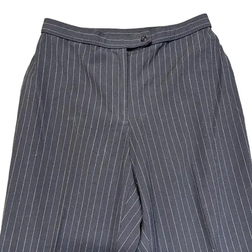 East 5th Womens Pin Stripe Hi Rise Straight Leg Dress Pants Blue Size 10 EUC