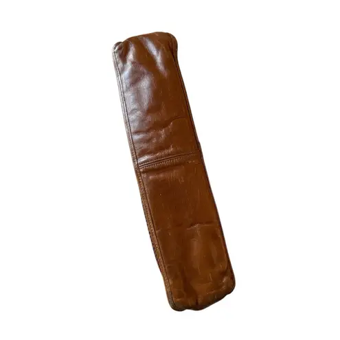 Vintage Bags By Varon Brown Snakeskin Purse Handbag Wooden Handle 1980's