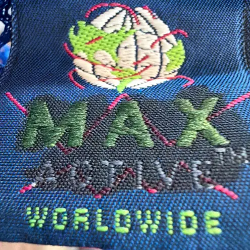 Max Active Worldwide Royal Blue Mesh Jersey Short Sleeve Crop Top Large