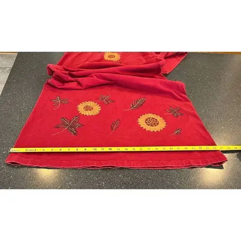 VINTAGE Peaces Maxi cotton dress size Small made in USA Red