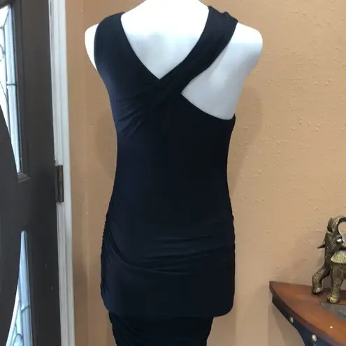 Kendall + Kylie  black label black fitted dress