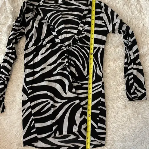 Ralph Lauren Lauren  SZ SM Zebra Print Beach Dress