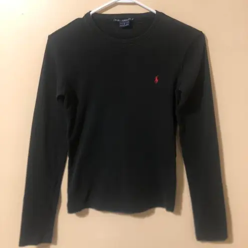 Polo Ralph Lauren Long Sleeve Crewneck Shirt Black