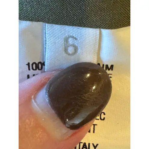 Altuzarra Skirt Women 6 Olive Green Suede Leather High Waist Draped Asymmetric