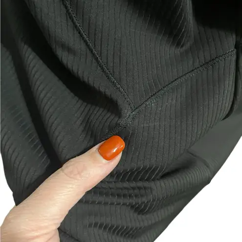 Spyder Black Short Sleeve Active Wear Ribbed Tee