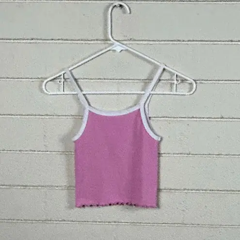 Brandy Melville  Pink Strawberry Fields Tank size S