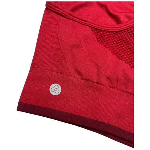 Zella  Yoga +Studio Seamless Racerback Athletic Sports Bra Red S