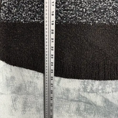 Lilla P Turtleneck Cowl Neck Chunky Knit Sweater Black Size M