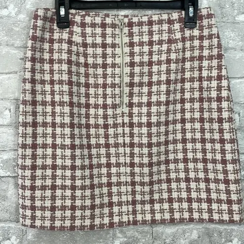 potter's pot Potter’s Pot Tweed Plaid Skirt