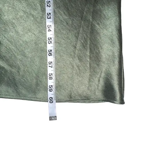 Bec & Bridge NWT Carrie Halter Satin Cut Out Cream Green Maxi Dress US 10