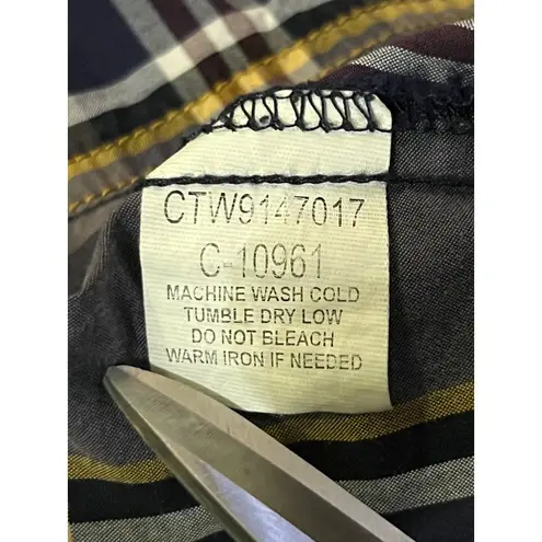 Cruel Girl Plaid Western Shirt Womens XL Used Snap Front 100% Cotton