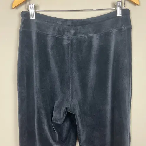 Coolibar Beach Velour Pants Women Small Black Pull On Drawstring UPF 50 Wide Leg