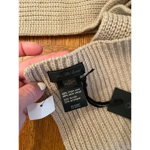 Saks 5th Avenue Saks Fifth Avenue collection ribbed knit wall blend scarf