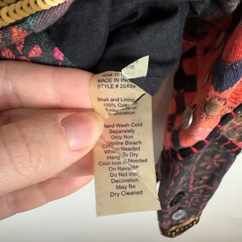 Soft Surroundings ‎ Patchwork Jacket Medium Sequin Coin Embellished Boho Festival - Image 9