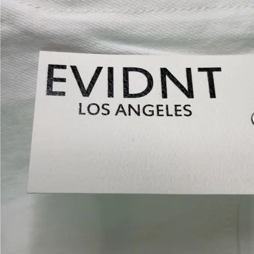 EVIDNT Los Angeles Size 26 Essen Relaxed White Raw Hem Straight Leg Denim Jeans